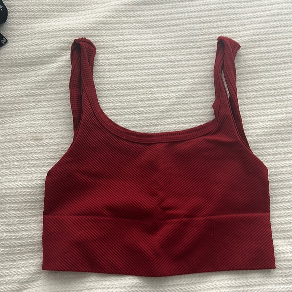 Brand unknown, athletic crop top